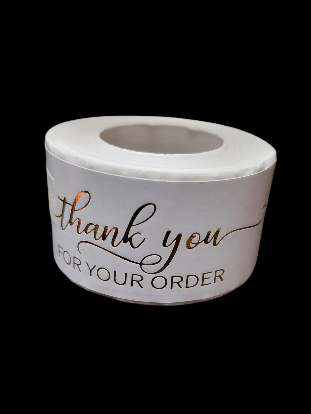 125ct. Thank You For Your Order Gold Foil - Bonus 3 Random Polymailers